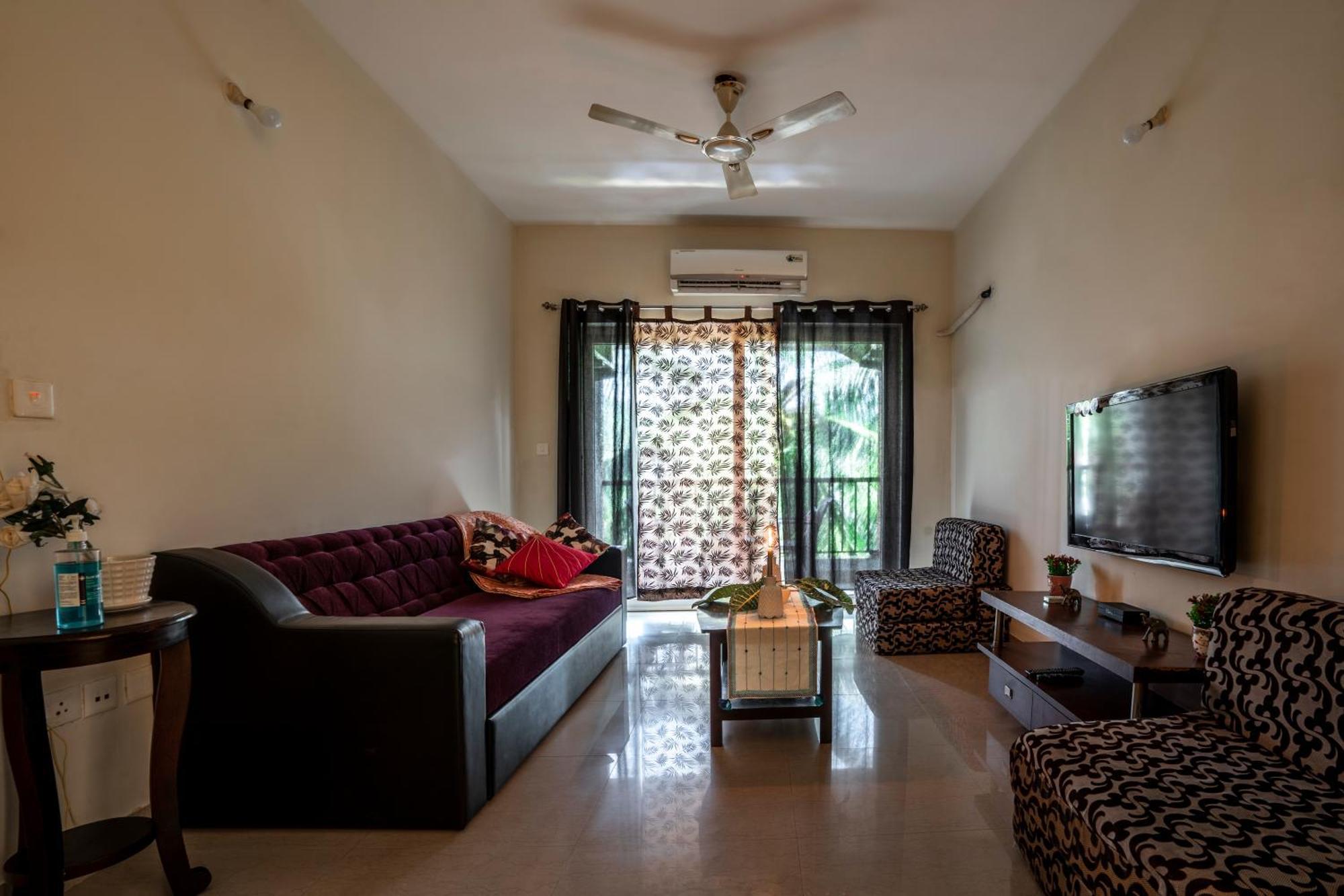 Goa Chillout Apartment - 1Bhk, Baga Exteriör bild