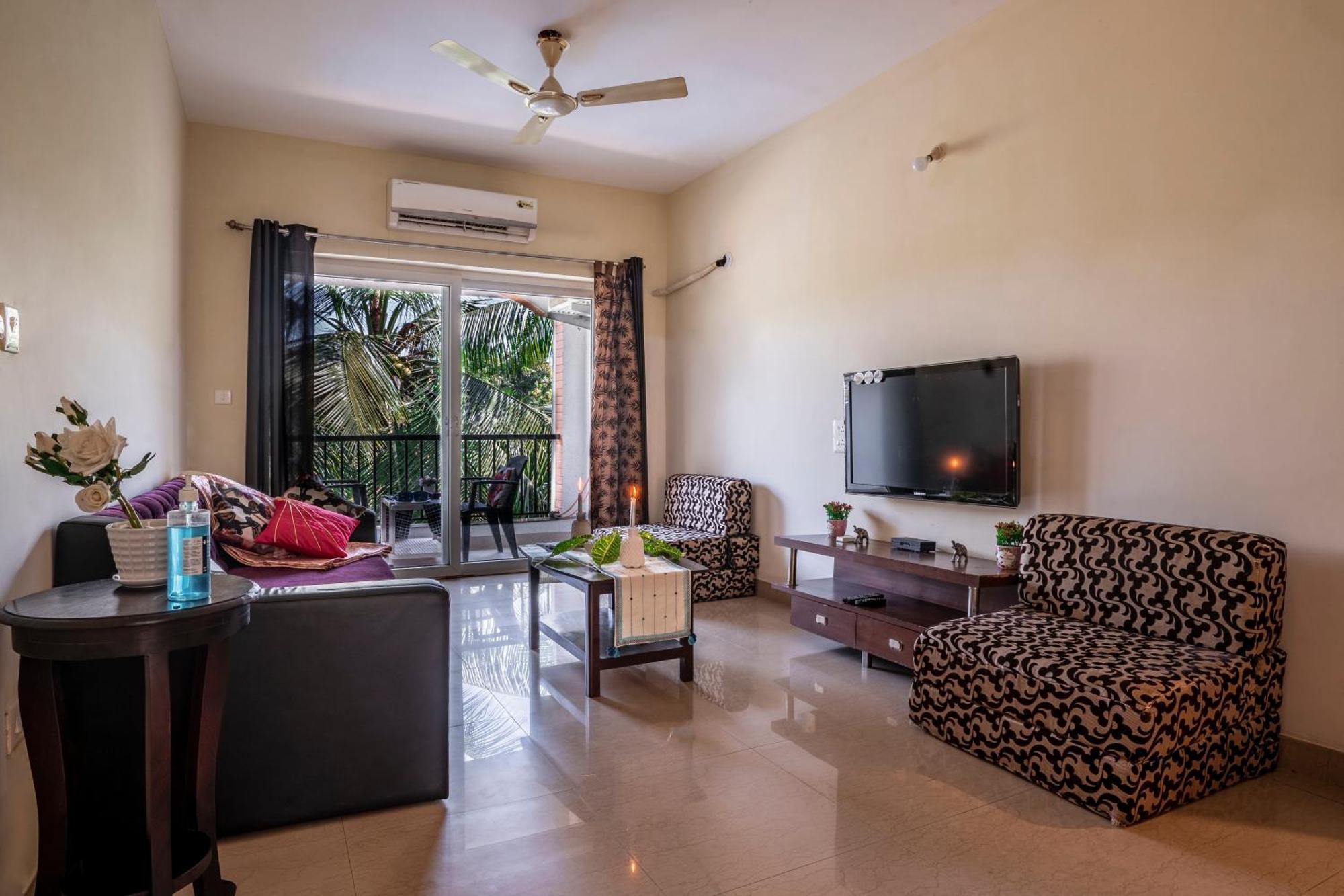 Goa Chillout Apartment - 1Bhk, Baga Exteriör bild